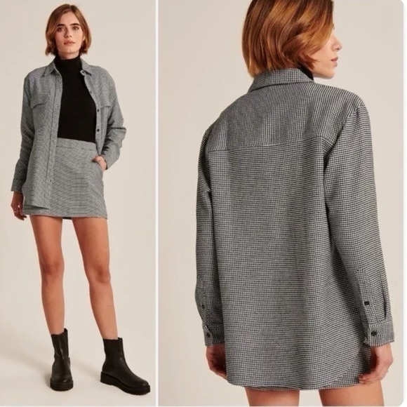 Abercrombie and fitch houndstooth shacket - Picture 5 of 5